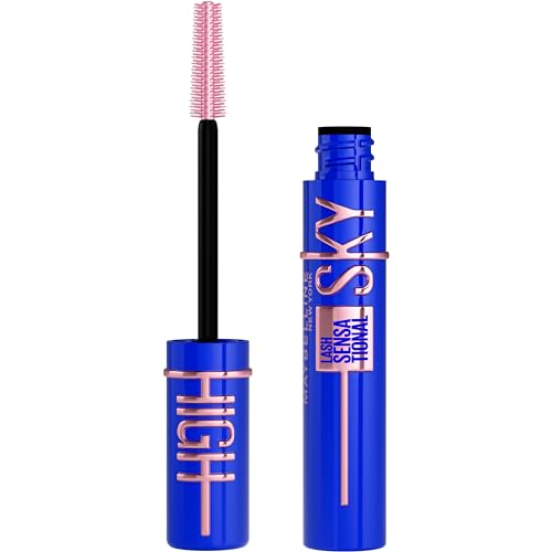 Maybelline Lash Sensational Sky High Washable Mascara, Volumizing, Lengthening, Defining, Curling, Multiplying, Buildable Mascara Make Up Formula