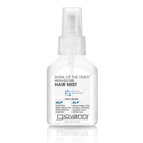 GIOVANNI Shine of the Times Finishing High-Gloss Hair Mist - Anti Frizz Hair Products, Color Safe, Salon Quality, Cruelty-Free, No Parabens, Infused Beauty & Personal Care GIOVANNI