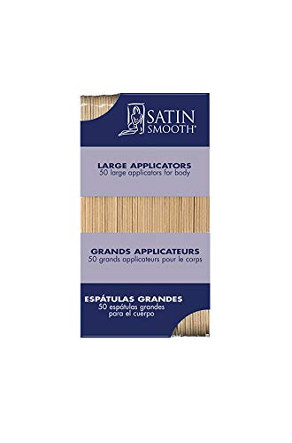 Satin Smooth Hair Waxing Large Applicators For Arms, Armpit, Legs, Chest, And Back Unwanted Hair Removal, 50 Count Beauty and Personal Care SATIN SMOOTH SKIN CARE
