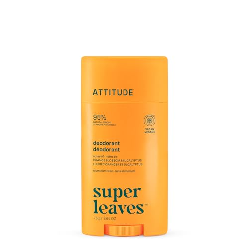 ATTITUDE Aluminum Free Deodorant, Natural Origin Ingredients, EWG Verified, Odor Control With Baking Soda, Twist & Glide, Dermatologically Tested Beauty and Personal Care ATTITUDE