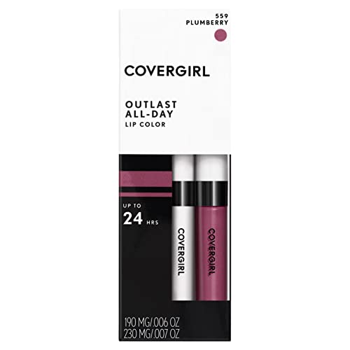 COVERGIRL Outlast All-Day Lip Color With Topcoat, 559 Plum Berry Beauty & Personal Care COVERGIRL