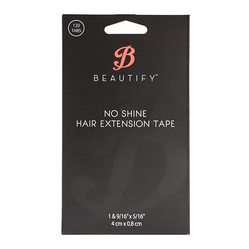 Beautify No-Shine Hair Extension Tape Tabs, Double Sided Replacement Tape for Tape in Hair Extensions Human Hair, Shine-Free Strong Hold Extension