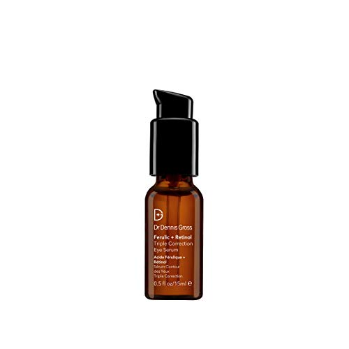 Dr Dennis Gross Ferulic + Retinol Triple Correction Eye Serum: for Wrinkles, Loss of Elasticity, and Rough Texture, 0.5 fl oz Beauty & Personal Care Dr Dennis Gross