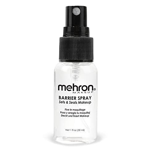 Mehron Makeup Barrier Spray - 1 Fl oz, Professional Makeup Setting Spray