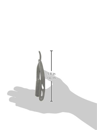 G.B.S Barber Straight Edge Interchangeable Razor Shavette - Chrome & Black Stainless Steel Razors with Travel Cases & 20 Refill Blades (Pack of 2) Beauty and Personal Care G.B.S