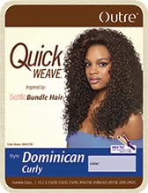 Outre Synthetic Hair Half Wig Quick Weave Batik Dominican Curly (S1B/33)