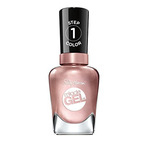 Sally Hansen Miracle Gel Salon Quality Nail Polish | Gel-Like Formula, Two-Step System, No UV Light Needed, Long Lasting | Opaque, Pearlescent | 207
