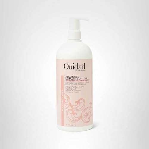 Ouidad Advanced Climate Control Defrizzing Conditioner - 33.8 fl oz, Anti-Frizz Nano Technology, Locks In Moisture, Protects Curls from Heat, Safe Beauty & Personal Care Ouidad