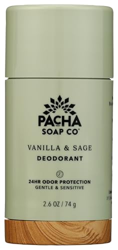 Pacha Soap Vanilla & Sage Deodorant, 2.6 OZ Beauty and Personal Care Pacha Soap Co