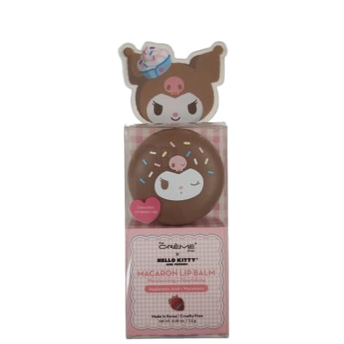 The Creme Hello Kitty & Friends Macaron Lip Balm KUROMI Beauty and Personal Care Hello Kitty