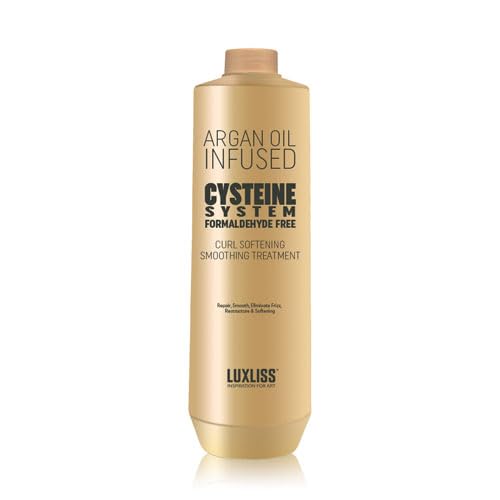 Cysteine System Curl Softening Smoothing Treatment and Keratin Daily Care Shampoo & Conditioner 4PCS Set Professional Results Straightens and Smooths Beauty & Personal Care Luxliss
