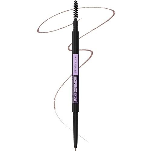 Maybelline Express Brow Ultra Slim Eyebrow Makeup, Brow Pencil with Precision Tip and Spoolie for Defined Eyebrows, Soft Brown, 1 Count Beauty & Personal Care MAYBELLINE