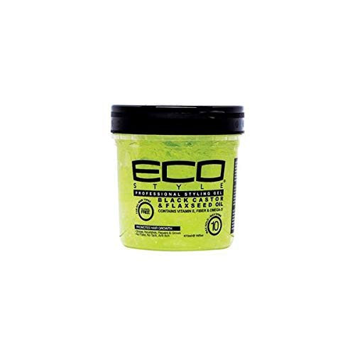 Eco Styling Gel Black Castor Flax Seed Oil Grey 004219 16oz Beauty & Personal Care NVEY BABY