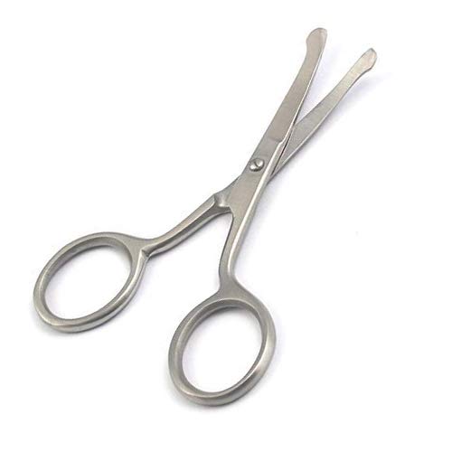 OdontoMed2011 Nose Hair Trimmer Scissors Curved 3.5" - Round Tip for Ear, Eyebrow, Beard & Mustache Trimming Multi-purpose Stainless Steel Cuticle Beauty and Personal Care OdontoMed2011