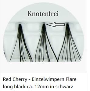 Red Cherry Eyelashes Flare medium (3 Piece Pack) Beauty & Personal Care Mixed Roots