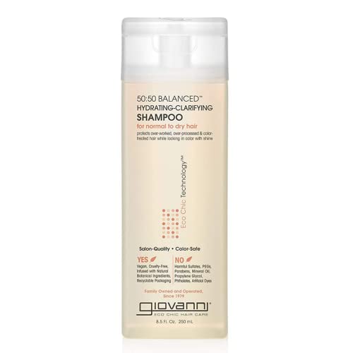 Giovanni Hair Care 50/50 Balanced Hydrating-Clarifying Shampoo, 8.5 Fl oz Beauty & Personal Care GIOVANNI