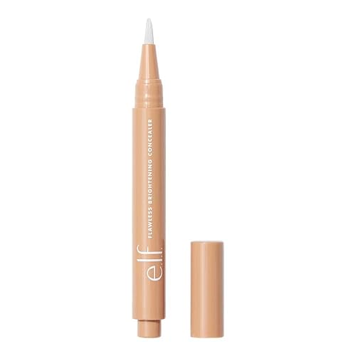 e.l.f. Flawless Brightening Concealer, Illuminating & Highlighting Face Makeup, Conceals Dark Under Eye Circles, Tan 48 N, 0.07 Fl Oz Beauty & Personal Care e.l.f.