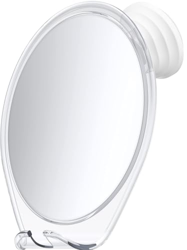 HONEYBULL Fogless Shower Mirror for Shaving with Suction Mount, White Beauty and Personal Care HONEYBULL Default Title