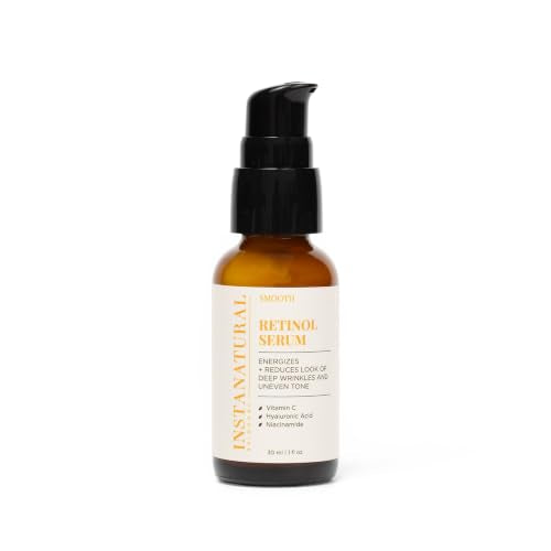 InstaNatural Retinol Serum for Face with Niacinamide, Vitamin C, and Hyaluronic Acid, Anti Aging for Firmer Skin, Lines & Wrinkles & Brightening Serum Beauty & Personal Care InstaNatural