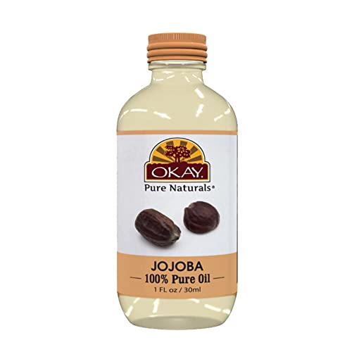 OKAY | Jojoba Oil | For Hair and Skin | Deep Conditioning Treatment | 100 % Pure Oil | Free of Paraben, Silicone | 1 oz Beauty & Personal Care OKAY