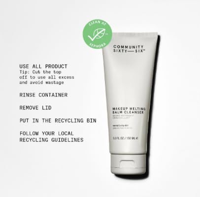 COMMUNITY SIXTY-SIX Skincare Line (5.0 FL OZ, Makeup Melting Balm Cleanser) Cruelty and Fragrance Free, Vegan Beauty & Personal Care COMMUNITY SIXTY-SIX