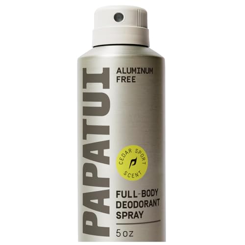 PAPATUI by Dwayne Johnson Full Body Deodorant Spray for Men - Aluminum-Free Odor Protection, Moisture Absorption, Long Lasting Scent - Cedar Sport Beauty and Personal Care PAPATUI