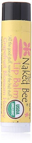 The Naked Bee Lip Balm Grapefruit Blossom Honey (.15oz) Moisturizing Lip Balm for Women with Vitamin E & Beeswax to Soothe, Hydrate & Nourish Chapped Beauty and Personal Care The Naked Bee