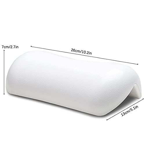 SPA Bath Pillow Non-Slip Bathtub Headrest Soft Waterproof Bath Pillows with Suction Cups Easy to Clean Bathroom Accessories (1pc) Beauty and Personal Care KODENG