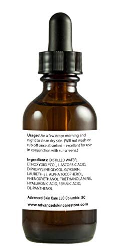 CE ferulic serum(Compare to Skin Ceut.) Large 2-oz bottle with 15% L ascorbic Acid (Vitamin C), 1% Alpha tocopherol vitamin E, and .5% Ferulic Acid Beauty & Personal Care Advanced Skin Care