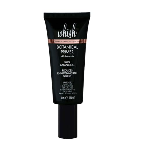 Whish Botanical Primer with Bakuchiol - Minimizes Pores, Wrinkles & Evens Skin Tone With Natural Retinol Alternative - Hydrating Makeup Primer For All Beauty & Personal Care Whish