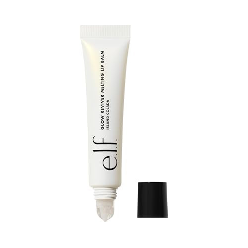 e.l.f. Glow Reviver Melting Lip Balm, Hydrating Tinted Lip Balm For A Glossy Finish & Soft, Supple Lips, Vegan & Cruelty-Free, Island Colada Beauty and Personal Care e.l.f. Default Title