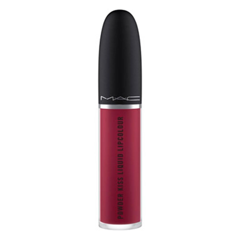 MAC Cosmetics Powder Kiss Liquid Lipcolour - 983 Burning Love (Deep intense berry) .17 oz / 5 ml Beauty & Personal Care MAC