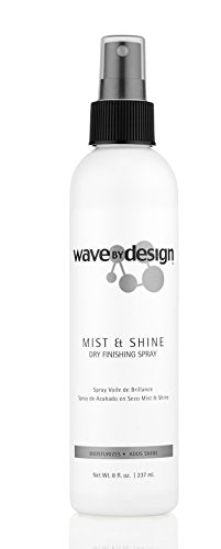 Design Essentials Wave By Design Mist & Shine Dry Finishing Spray, Moisturizes and Adds Shine, Lightweight Daily Use for Curls and Waves, 8 oz Beauty & Personal Care Design Essentials