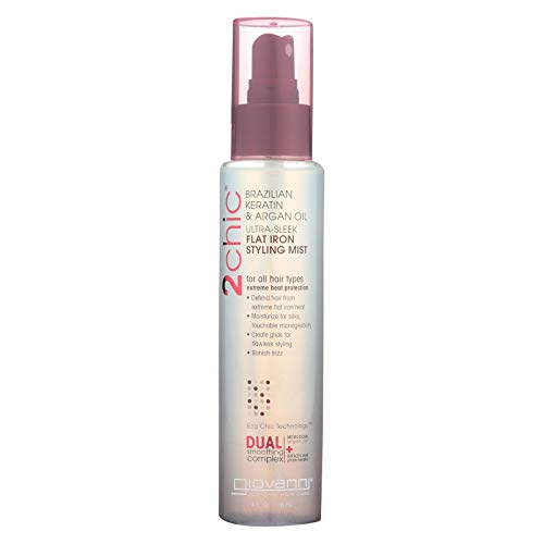 Brazilian Keratin & Argan Oil Flat Iron Styling Mist 4 fl Ounce Liquid Beauty & Personal Care GIOVANNI
