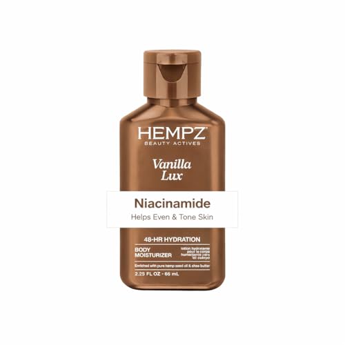 Hempz Mini Vanilla Lux Herbal Body Moisturizer 2.25 oz. New LOOK Beauty & Personal Care Hempz