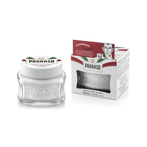 Proraso Pre Shave Conditioning Cream - Oatmeal & Green Tea - Nourishing & Gentle Formula for Sensitive Skin - Premium Italian Pre Shave Cream - 3.6oz Beauty and Personal Care Proraso
