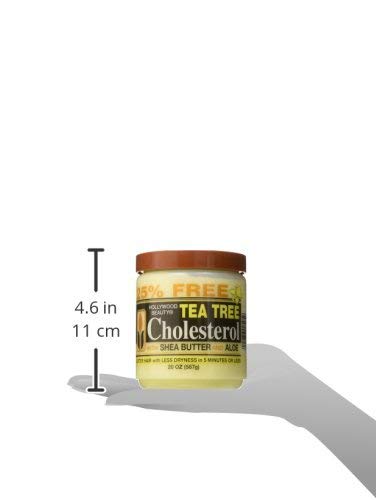 Hollywood Beauty Tea Tree Cholesterol With Shea Butter & Aloe, Green , 20 Oz Beauty & Personal Care Hollywood Beauty
