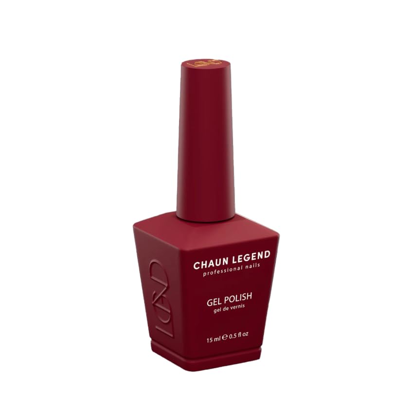 Chaun Legend UV LED Gel Nail Polish 0.5 Ounce Long Lasting, Bubble Free, Quick Dry High Shine, Ho Ho Hot LG5087 (red velvet)