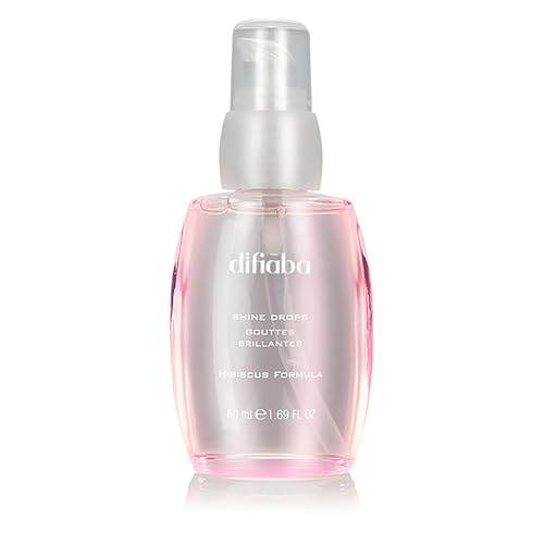 DIFIABA Hibiscus Formula™ Shine Drops - Lightweight Hair Serum for Instant Gloss & Frizz Control - Color Safe, UV & Heat Protection - Non-Greasy Beauty & Personal Care Difiaba