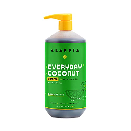 Alaffia EveryDay Coconut Shampoo, Hydrating and Deep Cleansing for Normal to Dry Hair. Made with Fair Trade Coconut Oil and Ginger, Cruelty Free, No Beauty & Personal Care Alaffia