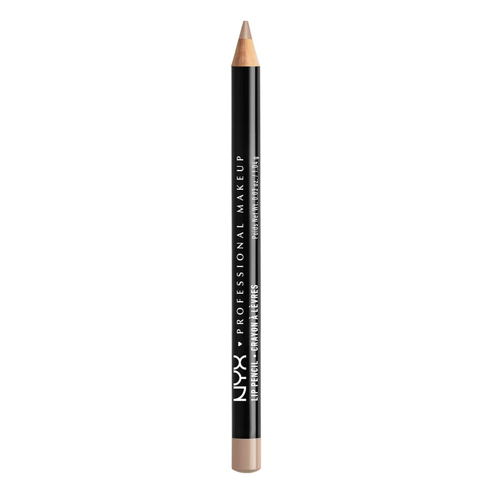 NYX PROFESSIONAL MAKEUP Slim Lip Pencil, Long-Lasting Creamy Lip Liner, Nude Beige, 0.04 oz Beauty & Personal Care NYX PROFESSIONAL MAKEUP