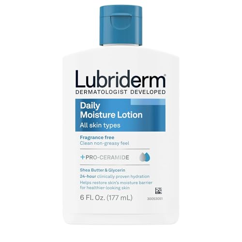 Lubriderm Daily Moisture Lotion Fragrance Free 6 oz (8 Pack) Beauty & Personal Care Lubriderm