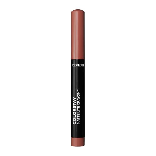 REVLON ColorStay Matte Lite Crayon Lipstick with Built-in Sharpener, Smudge-proof, Water-Resistant Non-Drying Lipcolor, 002 Clear The Air, 0.049 oz Beauty & Personal Care REVLON