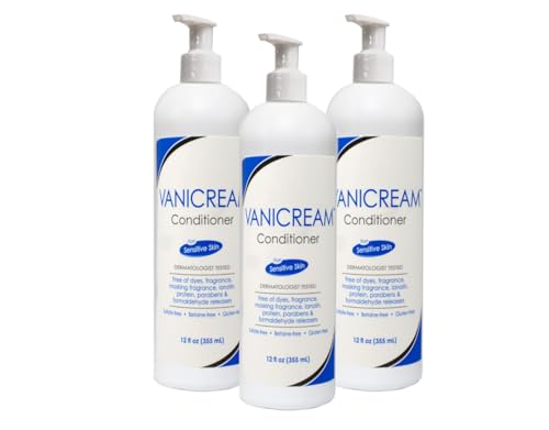 Vanicream Conditioner for Sensitive Skin, Free of Dyes, Fragrance, Lanolin, Parabens and Formaldehyde Releasers, Dermatologist Tested, 12 fl oz (Pack Beauty & Personal Care Vanicream