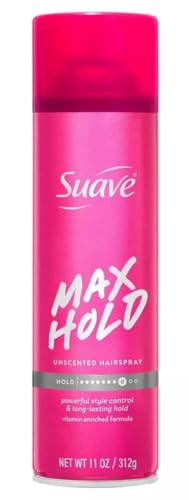 Suave Aerosol Spray Maximum Hold Hairspray Multicolor Unscented, 11 Ounce Beauty & Personal Care Suave