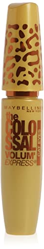 Maybelline New York Volume Express Colossal Cat Eyes Washable Mascara, Glam Black, 0.31 Fluid Ounce