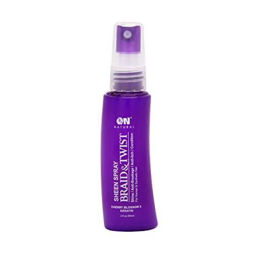 On Natural Sheen Spray Braid & Twist 2 oz - Cherry Blossom & Keratin Beauty & Personal Care On Natural