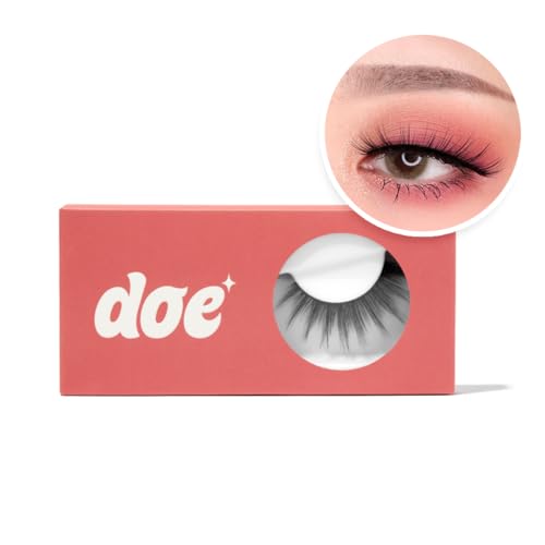 Siren Call (formally UWU) - Reusable 15 Wears, Fluffy Looking Vegan False Lashes, Handmade from Korean Silk. Lightweight Cruelty Free Eyelash Beauty & Personal Care Doe Lashes