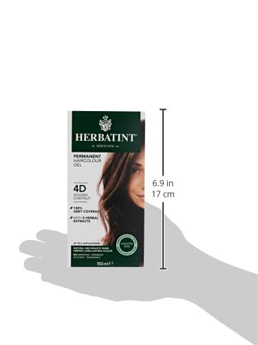 Herbatint Permanent Hair Color Gel, 4d Golden Chestnut, 4 Oz (095216) Beauty & Personal Care Herbatint