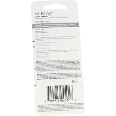 Liquid Eyeliner # 221 Black Noir by Almay for Women - 0.1 oz Eyeliner Beauty & Personal Care Almay